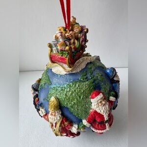 Christopher Radko Santa's Around The World Resin Christmas Ornament Vintage